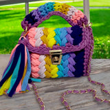 Shiroli Handmade Designer Festive Rainbow Bag- Image 1